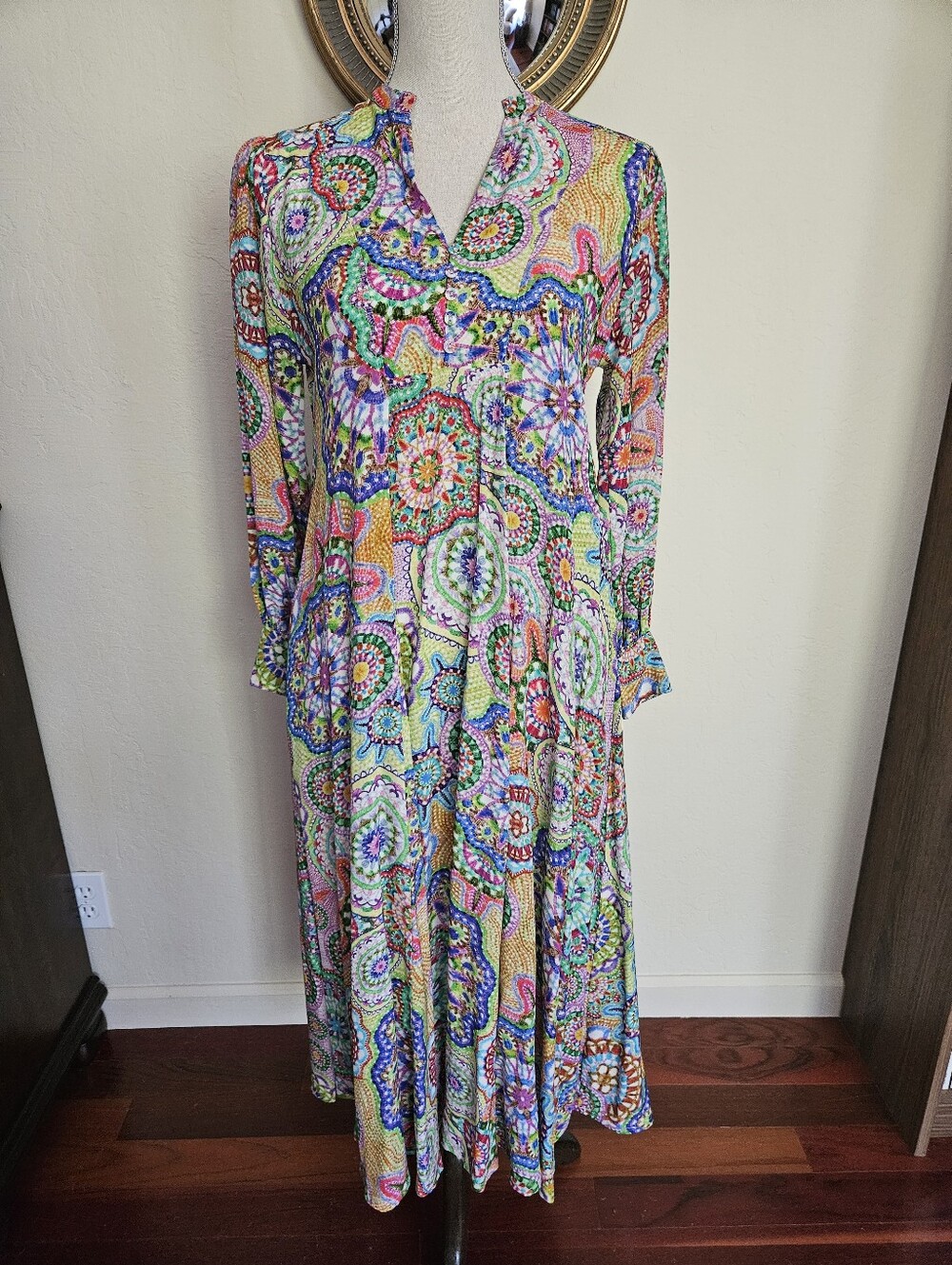 Johnny Was Silk Maxi Dress